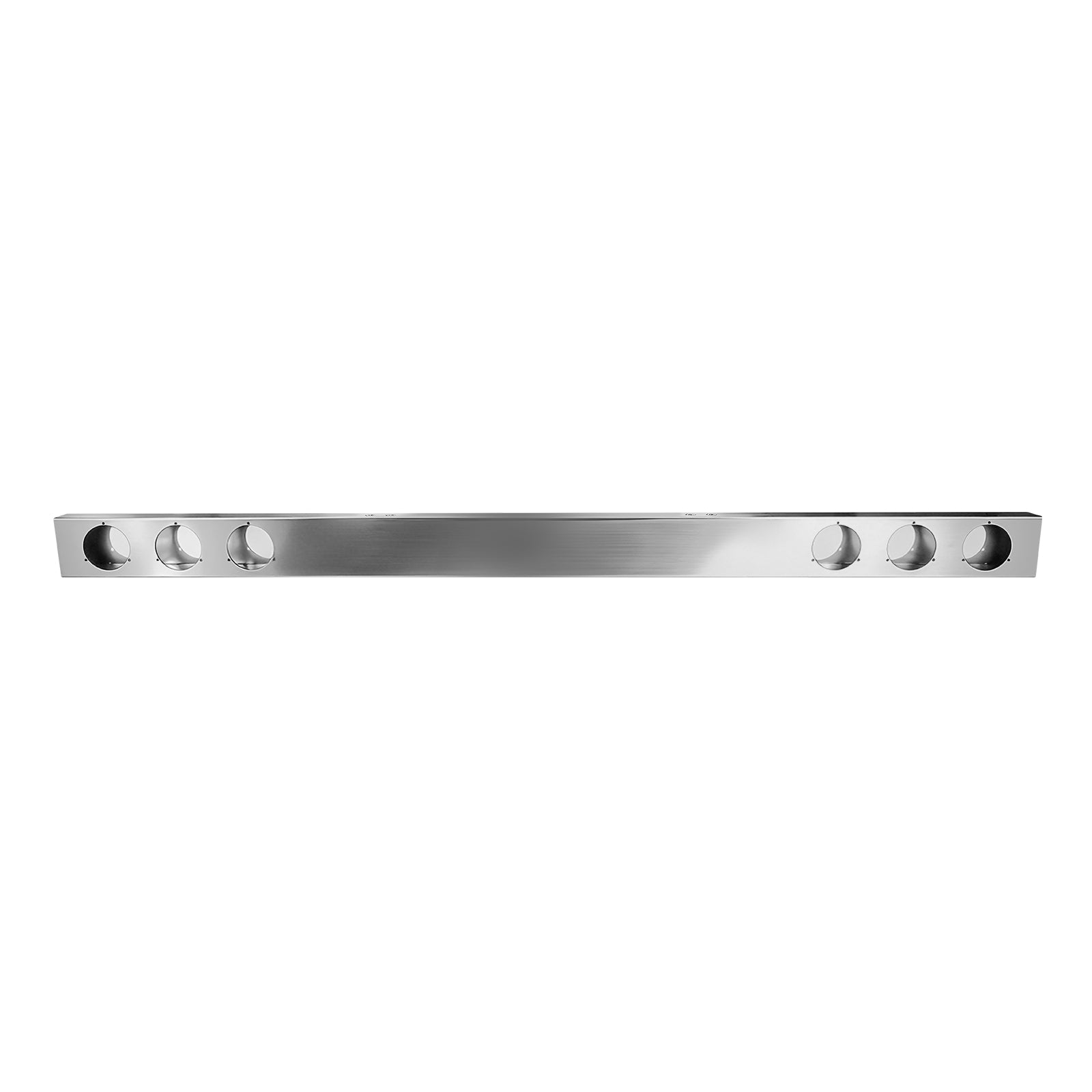 92" Chrome Stainless Rear Light Panel – 6 Light Cutouts (PL-9021SS)