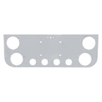 34" Chrome Stainless License Plate Panel – 6 Light Cutouts - view 2
