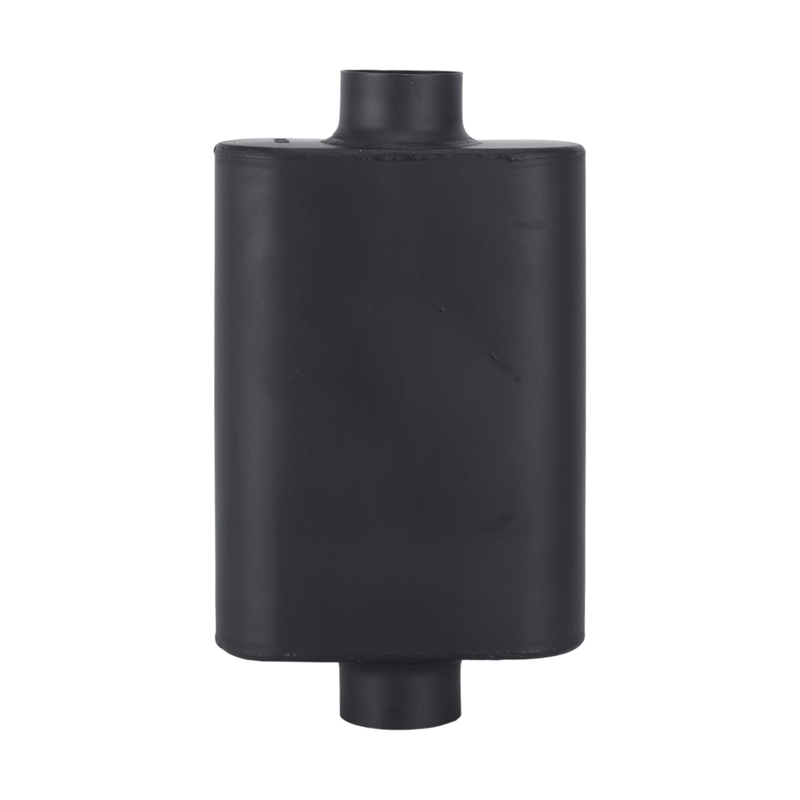 Chambered Muffler – Standard Body, Center-In / Center-Out – 2.5", 3" – Stainless / Black (A Series)