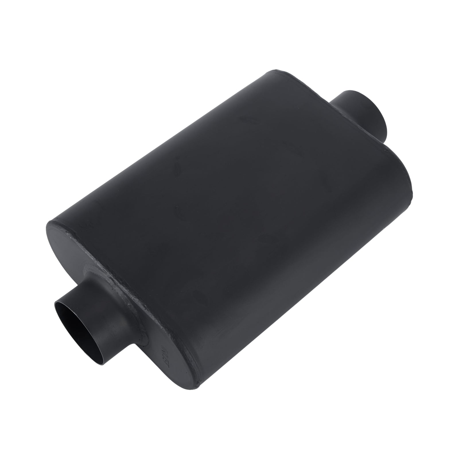 Chambered Muffler – Standard Body, Center-In / Center-Out – 2.5", 3" – Stainless / Black (A Series)