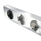 92" Chrome Stainless Rear Light Panel – 6 Light Cutouts