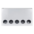 33" Chrome Stainless Tall Rear Light Panel – 5 Large 4" Light Cutouts (PR-9011SS)
