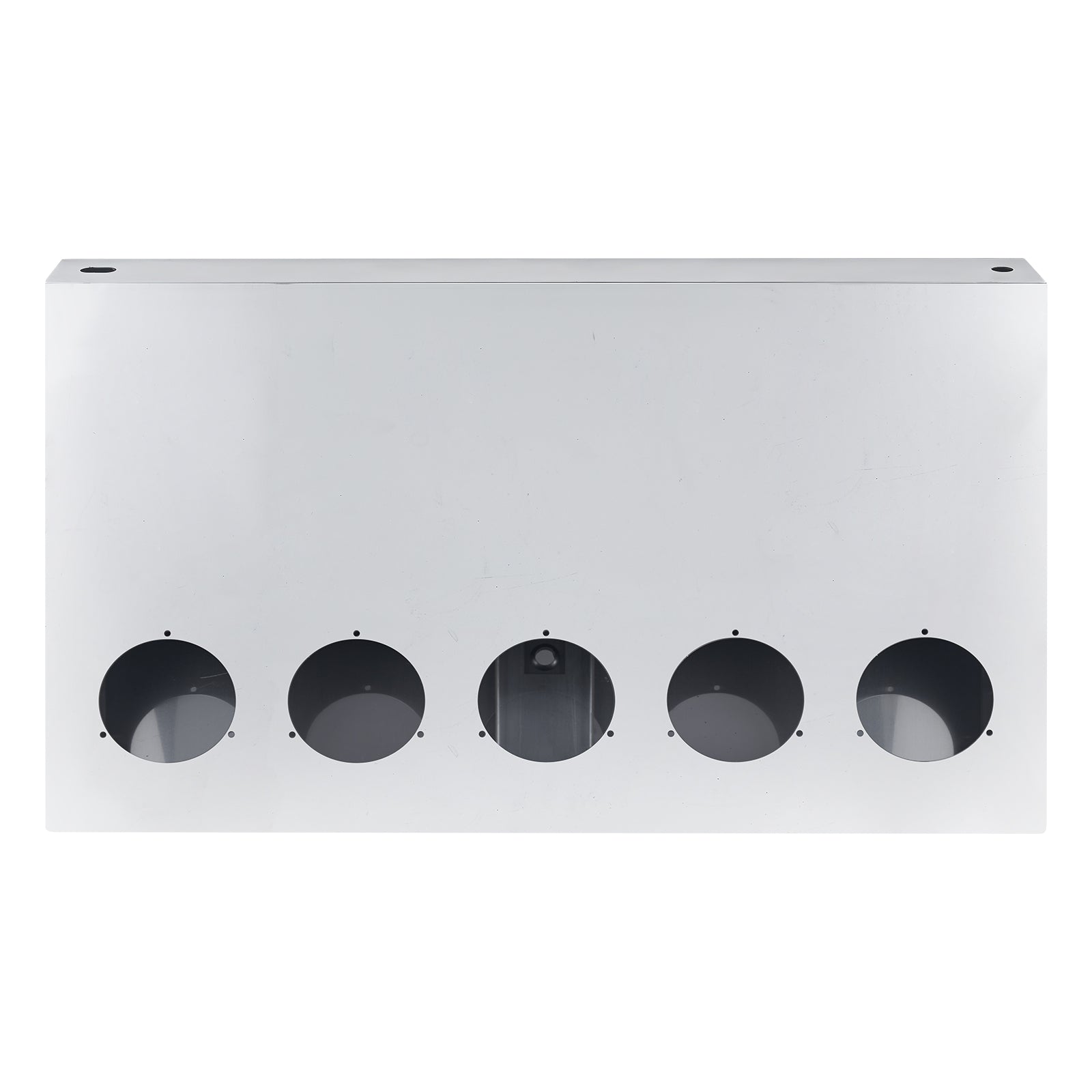 33" Chrome Stainless Tall Rear Light Panel – 5 Large 4" Light Cutouts (PR-9011SS)