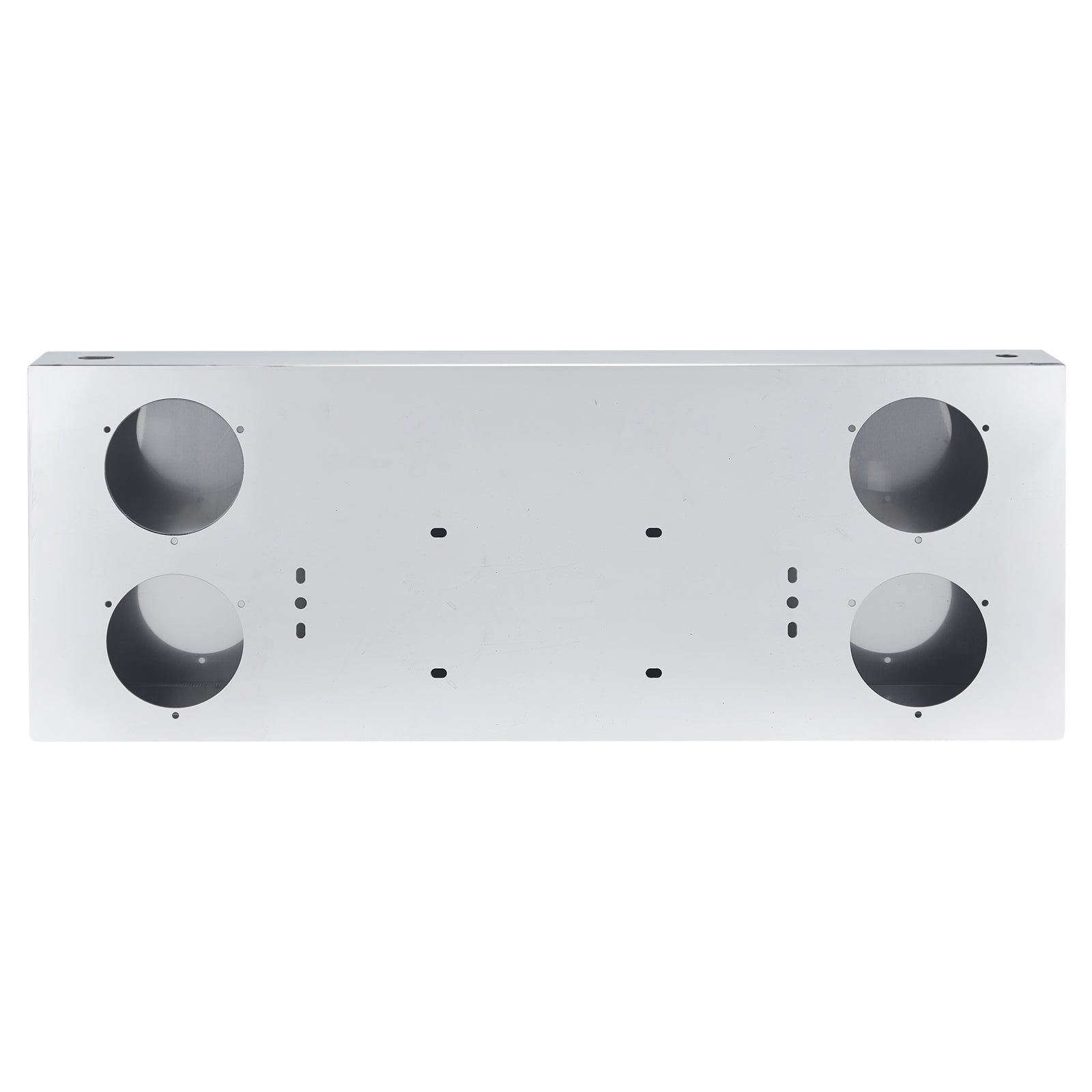 34" Chrome Stainless Rear Light Panel – 4 Large 4" Corner Lights (PR-9010SS)