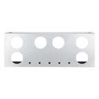 34" Chrome Stainless Rear Light Panel – 6 Large + 5 Mini LED Cutouts