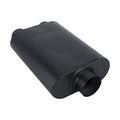 Black Chambered Muffler – Standard Body, Single-In / DUAL-Outlet (PL-173D25BK-A44)