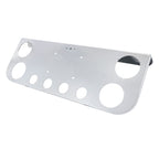 34" Chrome Stainless License Plate Panel – 6 Light Cutouts