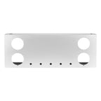 34" Chrome Stainless Rear Light Panel – 4 Large + 5 Mini LED Cutouts
