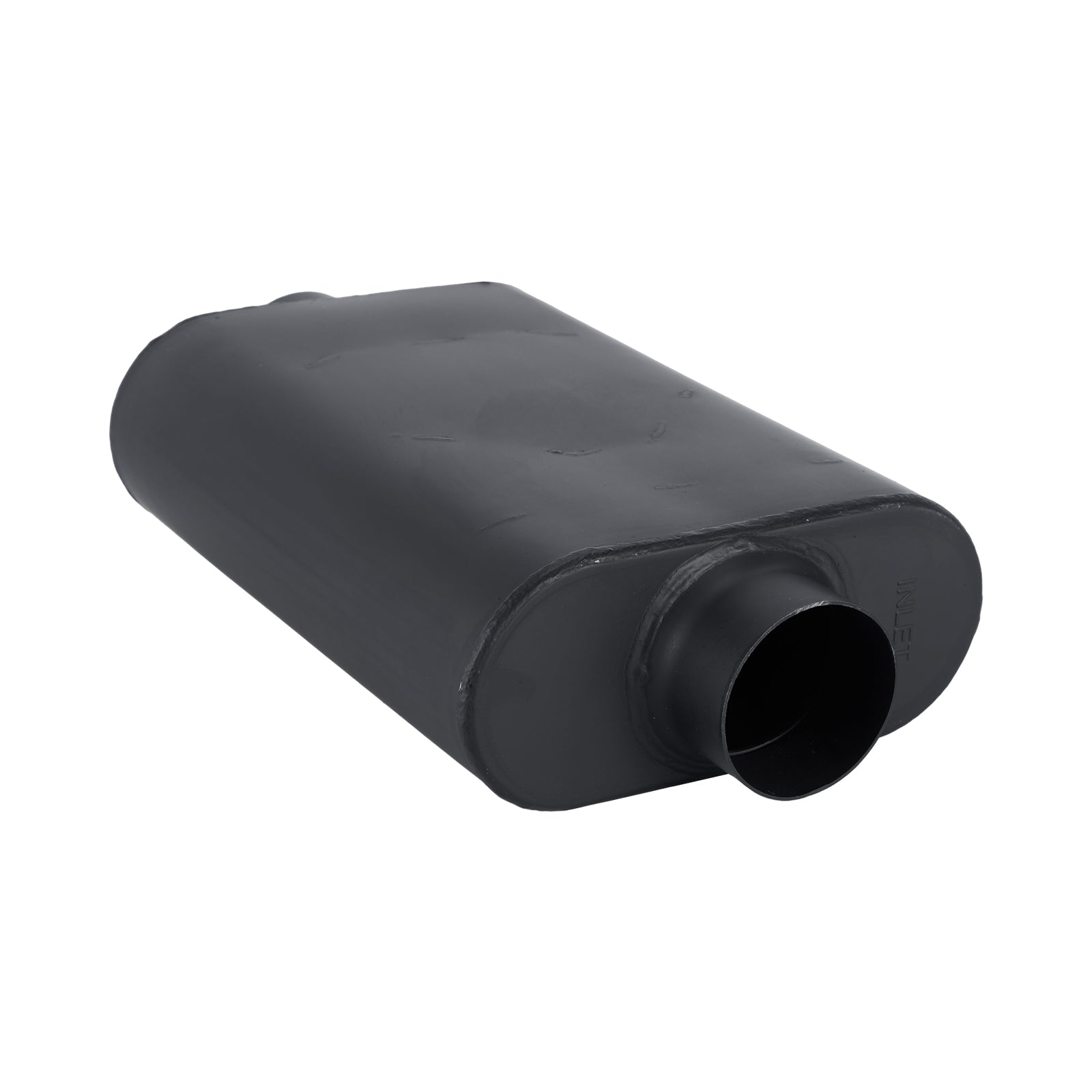 Chambered Muffler – Standard Body, Center-In / Center-Out – 2.5", 3" – Stainless / Black (A Series)