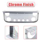 34" Chrome Stainless License Plate Panel – 6 Light Cutouts - view 5