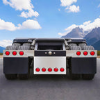 33" Chrome Stainless Tall Rear Light Panel – 5 Large 4" Light Cutouts - view 7