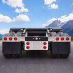 34" Chrome Stainless Rear Light Panel – 4 Large Corner Lights + Mini LED Holes - view 6
