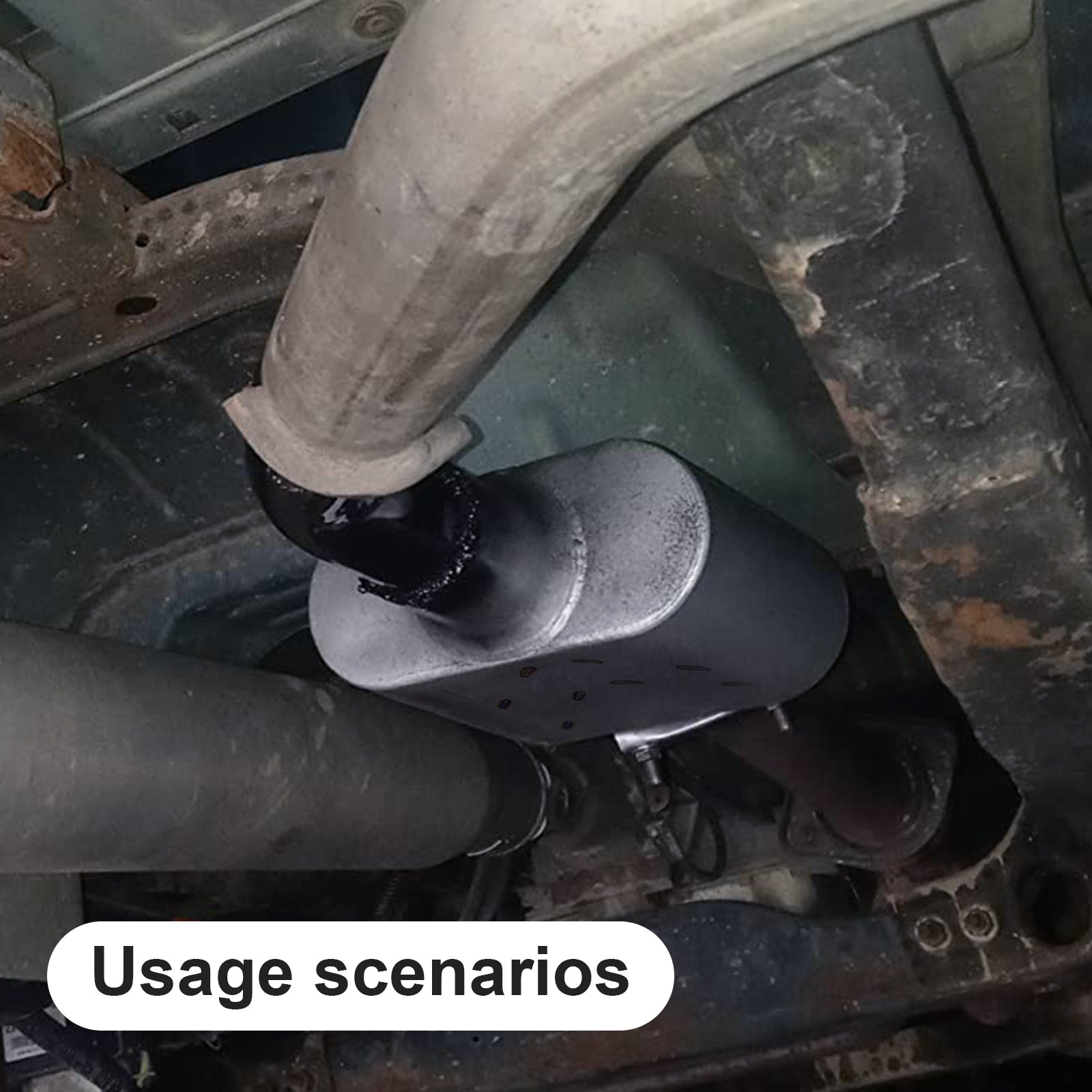 Chambered Muffler – Compact Body, Center-In / Center-Out – 2", 2.25", 2.5", 3" – Stainless / Black (A Series)
