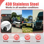 92" Chrome Stainless Rear Light Panel – 6 Light Cutouts - view 10