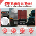 34" Chrome Stainless Rear Light Panel – 4 Large Corner Lights + Mini LED Holes - view 9