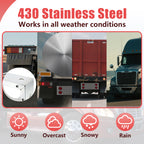 34" Chrome Stainless Rear Light Panel – 4 Large + 5 Mini LED Cutouts - view 9