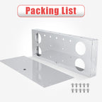 34" Chrome Stainless Rear Light Panel – 4 Large Corner Lights + Mini LED Holes - view 10