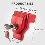 Red Container / Gladhand Padlock with Key - view 5
