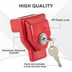 Red Container / Gladhand Padlock with Key - view 6