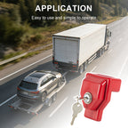 Red Container / Gladhand Padlock with Key - view 9