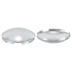 Chrome Hubcap – Dome, 4-Clip – 8.9" × 8.6"