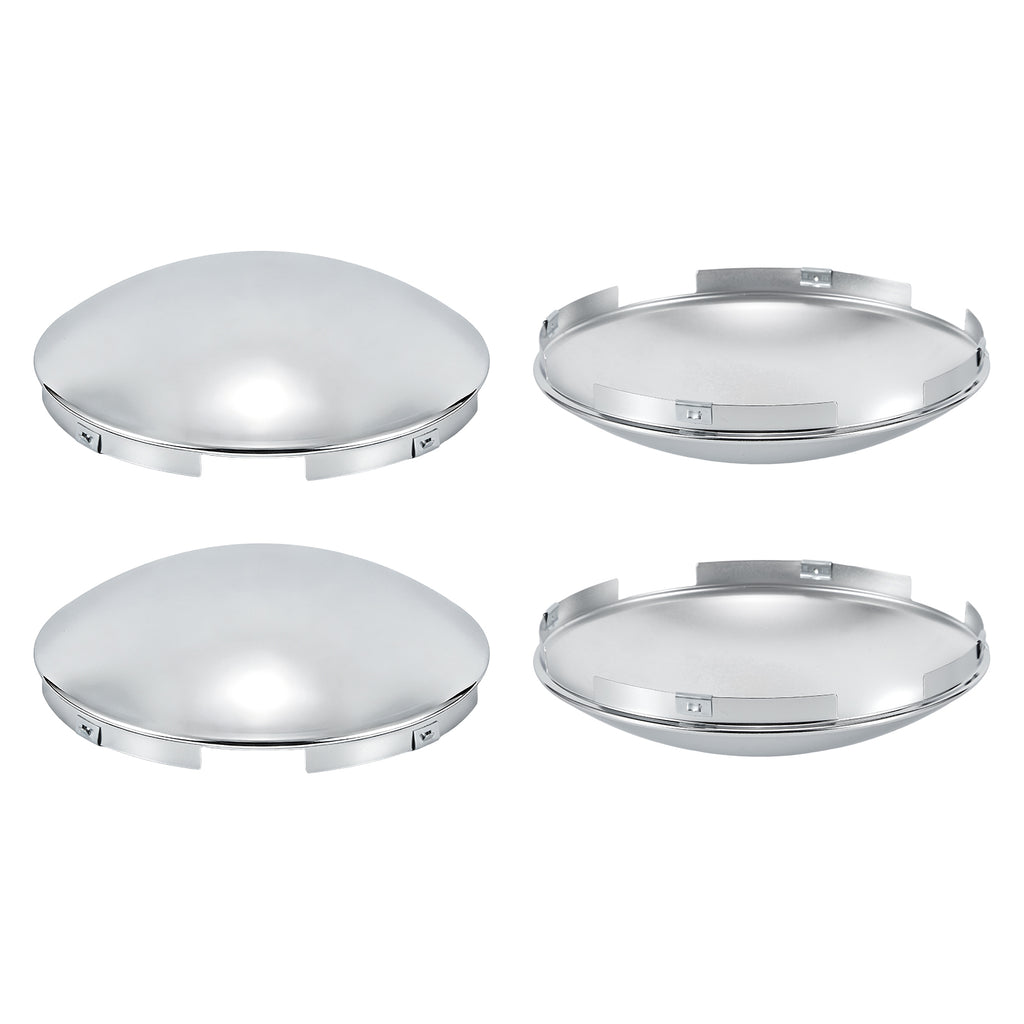 Chrome Hubcap – Dome, 4-Clip – 8.9" × 8.6" (H1F85N4-H50)