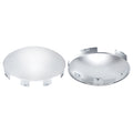 Chrome Hubcap – Deep Skirt Dome, 6-Clip – 8.9" × 8.6" (H1F85N6-H52)