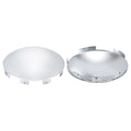 Chrome Hubcap – Shallow Skirt Dome, 6-Clip – 8.9" × 8.6" (H1F85N6-H53)