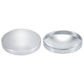 Chrome Hubcap – Flat Dome – 8.35" × 8" (H1R8)