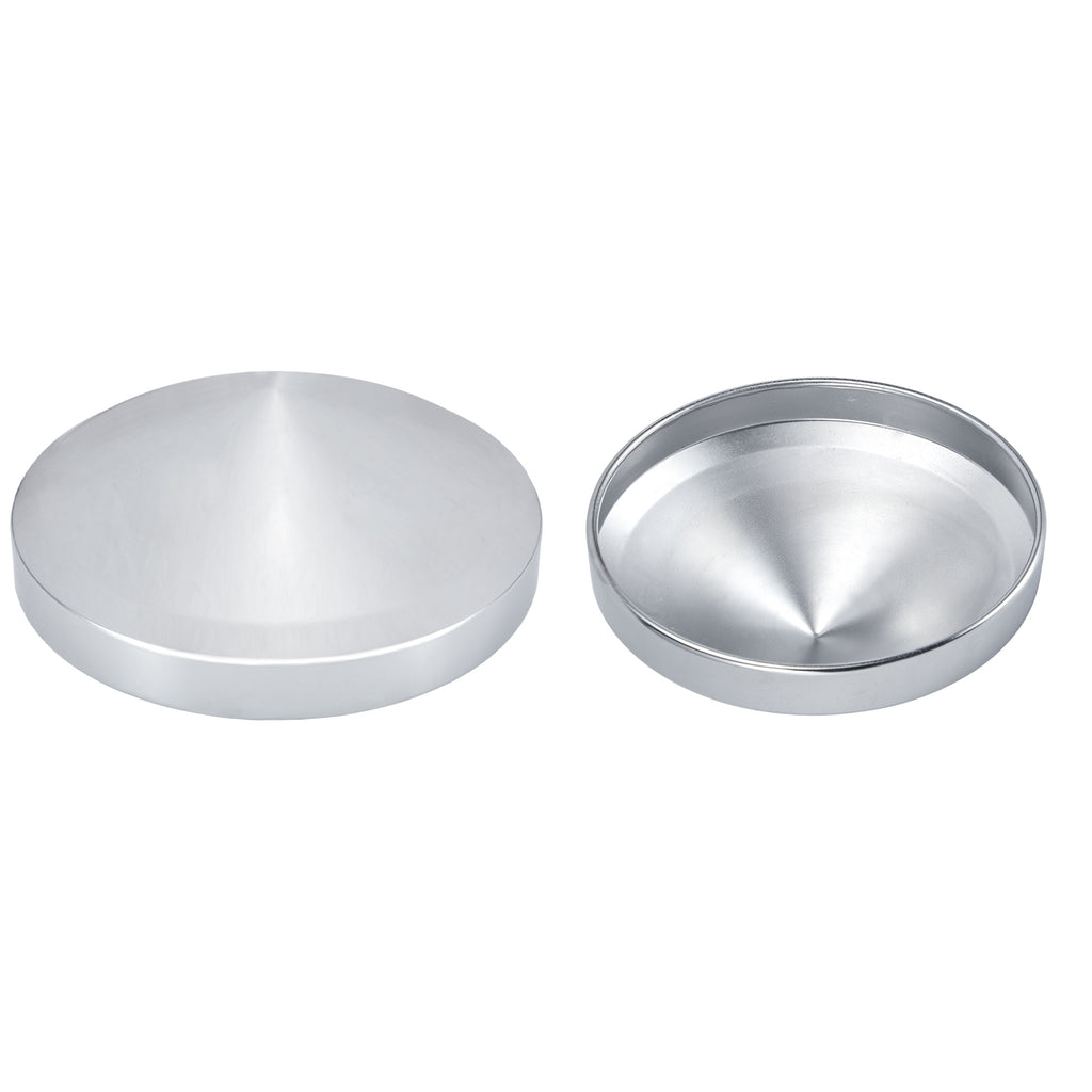 Chrome Hubcap – Pointed Cone – 8.35" × 8" (H2R8)