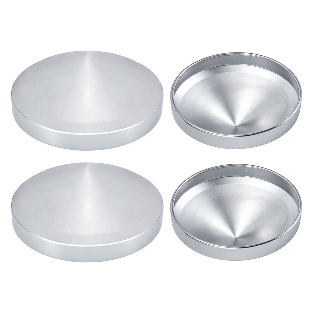 Chrome Hubcap – Pointed Cone – 8.35" × 8" (H2R8)