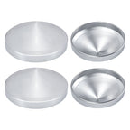 Chrome Hubcap – Pointed Cone – 8.35" × 8" - view 3