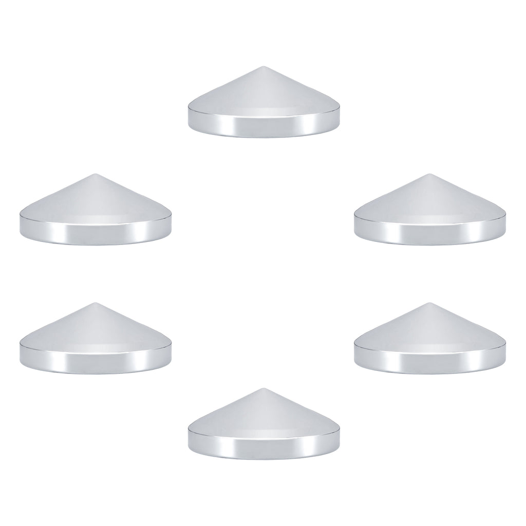 Chrome Hubcap – Pointed Cone – 8.35" × 8" (H2R8)