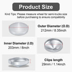 Chrome Hubcap – Pointed Cone – 8.35" × 8" - view 2