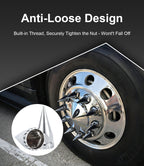 Chrome Spiked Push-On Lug Nut Covers – 33 mm – 20 / 40 Pack (HBC03)