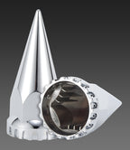 Chrome Spiked Push-On Lug Nut Covers – 33 mm – 20 / 40 Pack (HBC03)