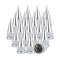 Chrome Spiked Push-On Lug Nut Covers – 33 mm – 20 / 40 Pack (HBC03)