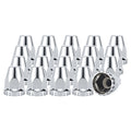 Chrome Bullet Screw-On Lug Nut Covers – 33 mm – 20 Pack (HBC04 Screw)