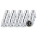 Chrome Bullet Screw-On Lug Nut Covers – 33 mm – 20 Pack (HBC04 Screw)