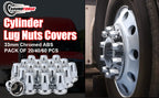 Chrome Bullet Screw-On Lug Nut Covers – 33 mm – 20 Pack (HBC04 Screw)