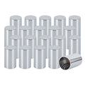 Chrome Smooth-Cylinder Push-On Lug Nut Covers – 33 mm – 20 / 60 Pack (HBC05 Push)