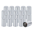 Chrome Smooth-Cylinder Push-On Lug Nut Covers – 33 mm – 20 / 60 Pack (HBC05 Push)