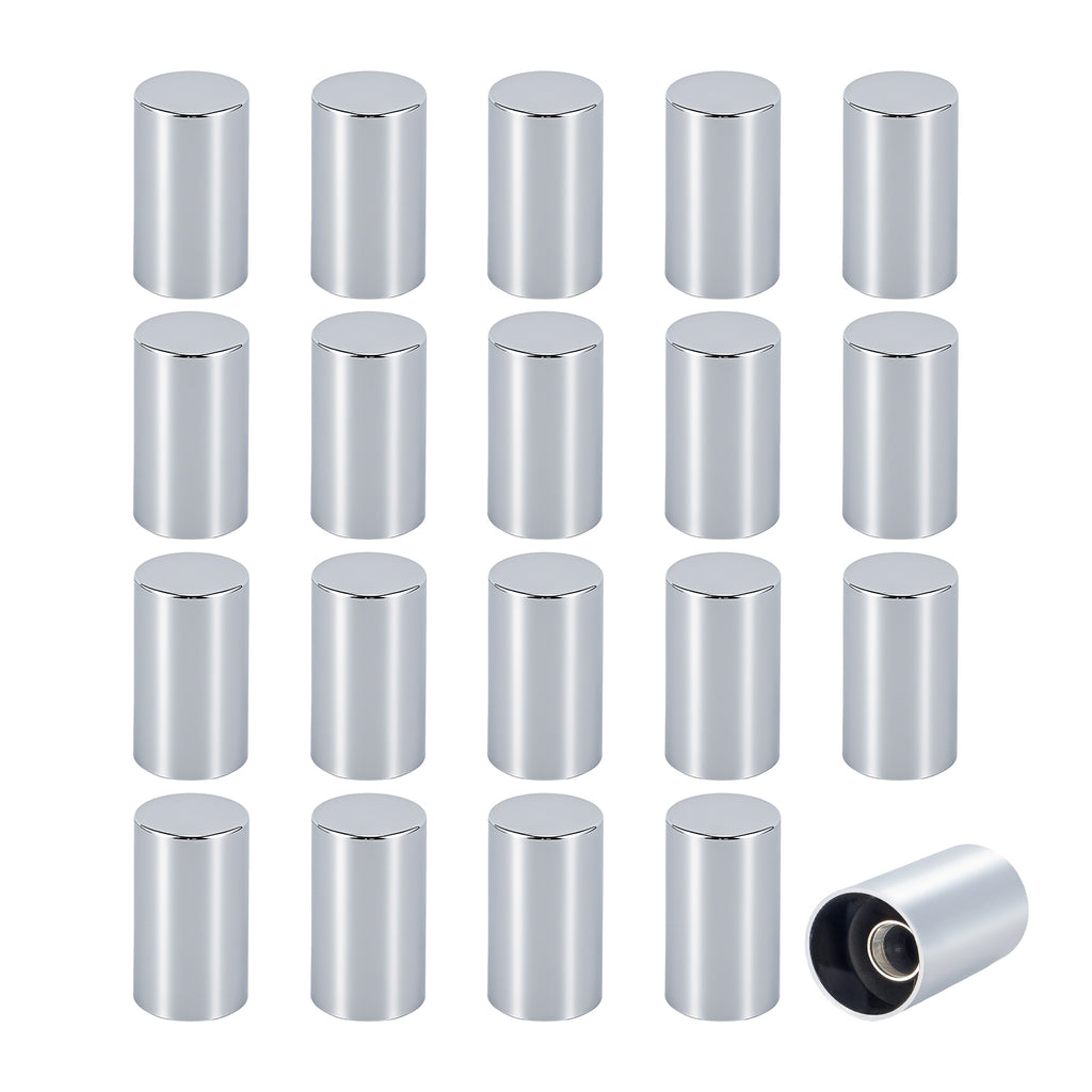 Chrome Smooth-Cylinder Screw-On Lug Nut Covers – 33 mm – 20 / 40 / 60 Pack (HBC05)