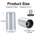Chrome Smooth-Cylinder Screw-On Lug Nut Covers – 33 mm – 20 / 40 / 60 Pack - view 6
