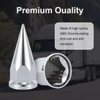 Chrome Spiked Cone Screw-On Lug Nut Covers – 33 mm – 20 / 40 / 60 Pack (HBC05 Spike) - view 3