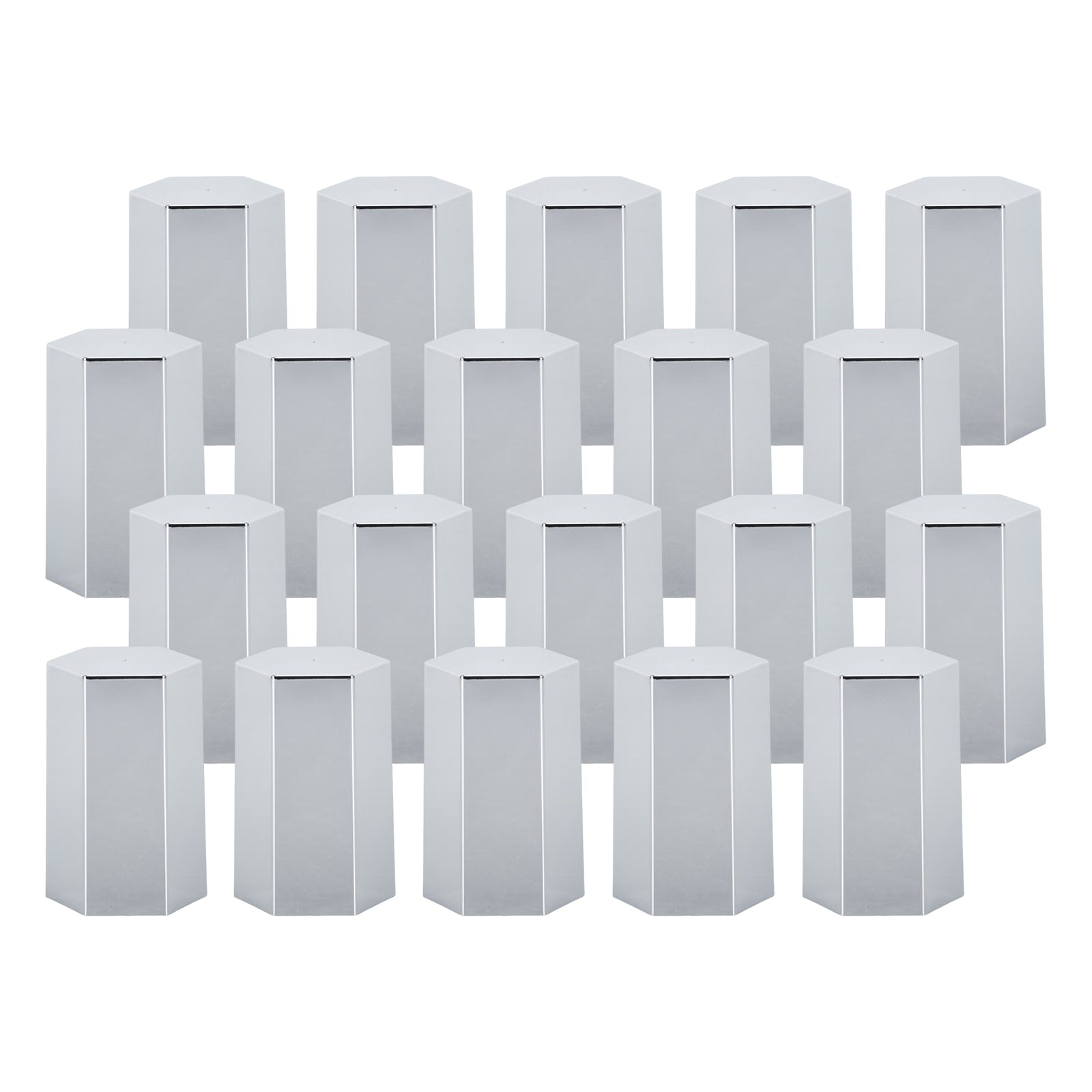 Chrome Hexagonal Push-On Lug Nut Covers – 33 mm – 20 / 40 / 60 Pack (HBC06 Push)