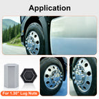 Chrome Hexagonal Push-On Lug Nut Covers – 33 mm – 20 / 40 / 60 Pack (HBC06 Push) - view 9