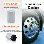 Chrome Hexagonal Screw-On Lug Nut Covers – 33 mm – 20 / 40 / 60 Pack (HBC06 Screw) - view 7