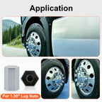 Chrome Hexagonal Screw-On Lug Nut Covers – 33 mm – 20 / 40 / 60 Pack (HBC06 Screw) - view 9