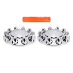 Chrome Thread-On Front Axle Hub Cover – 33 mm, 10-Lug (PL-04 SCREW-FT)